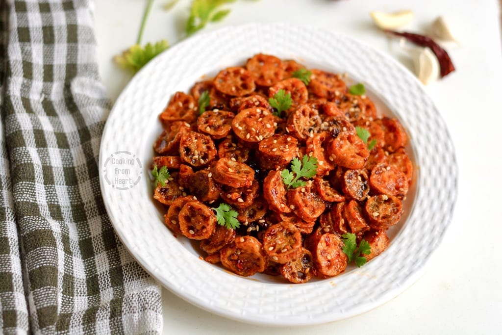 Honey Chilli Lotus Stem | Thai Chilli Lotus Stem