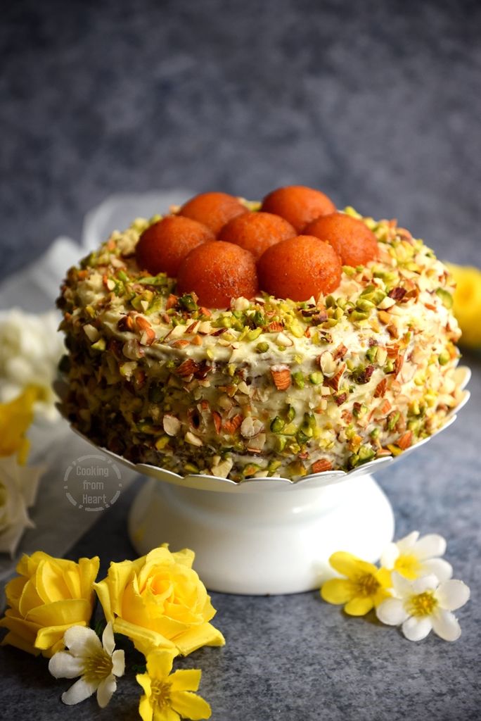 Gulab Jamun Cake | Ash Baber