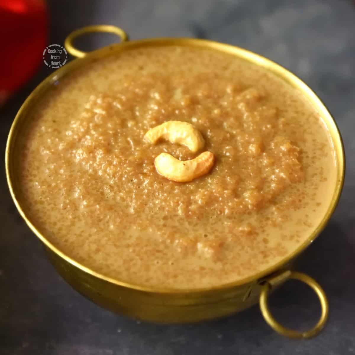 Godhuma Rava Payasam | Wheat Rava Payasam - Cooking From Heart